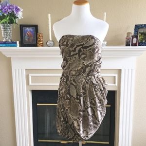 Michael Kors snakeskin cocktail dress